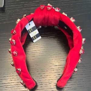 Lele Sadoughi Red Embellished Headband